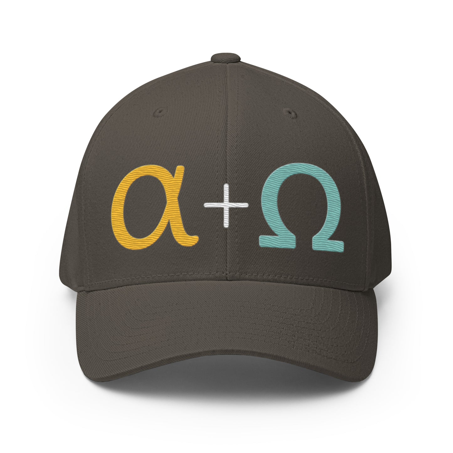 Alpha + Omega White Flexfit Cap